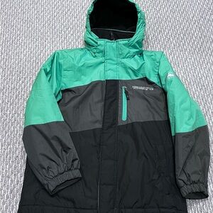 Free Country Boy's Winter Coat Black, Light Brown, Green w/ removable hood Size